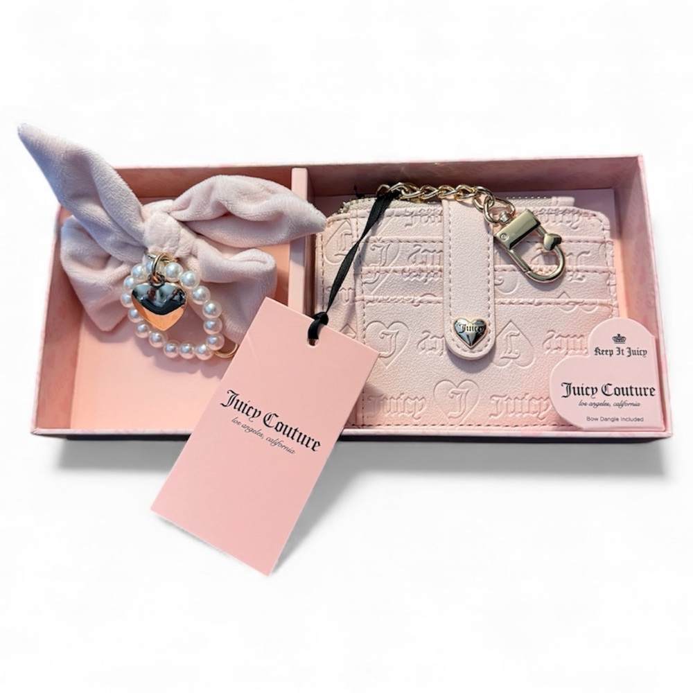 Juicy Couture Tab Wallet and Bag Charm Boxed Set